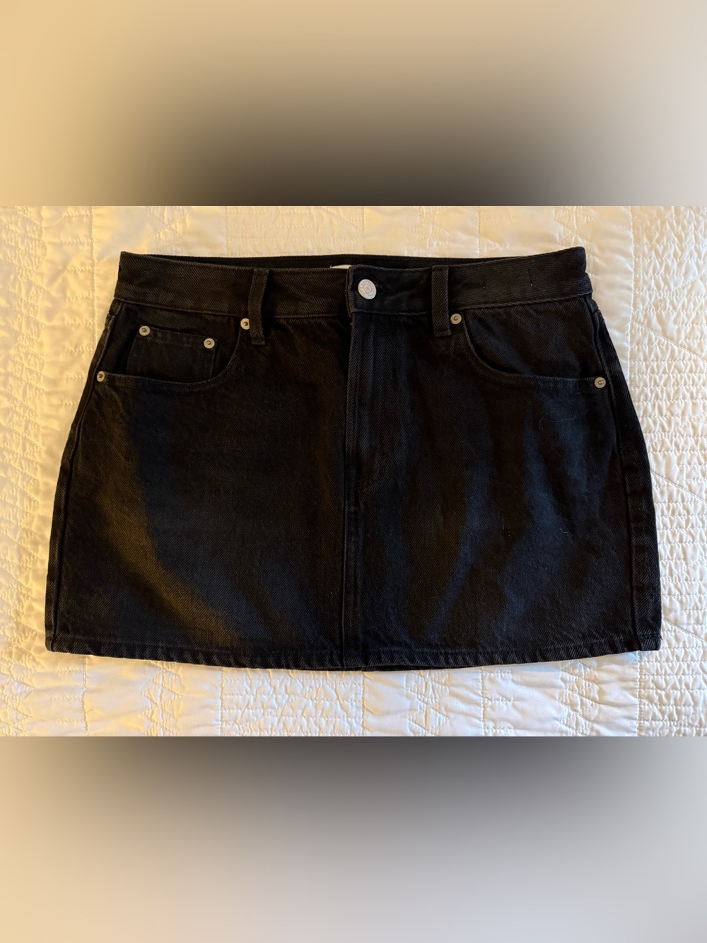 PacSun Black Denim Mini Skirt